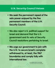 Excerpts from U.S. Green Party platform on the subject of U.N. Security Council Vetoes